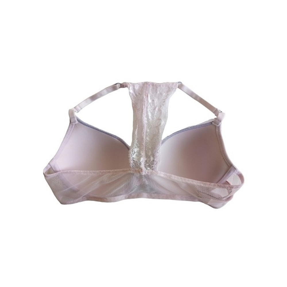 Victoria's Secret Lace Racer Back T-shirt Bra 36B French Purple - Picture 2 of 11